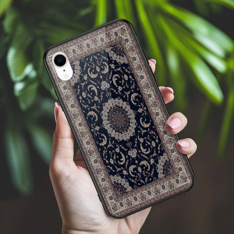 iPhone XR - ONation Persian Rugs Series 2 - HQ Ultra Shine Premium Infinity Glass Soft Silicon Borders Case