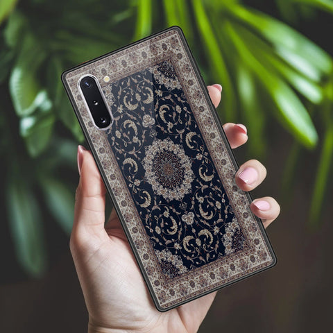 Samsung Galaxy Note 10 Cover - ONation Persian Rugs Series 2 - HQ Ultra Shine Premium Infinity Glass Soft Silicon Borders Case