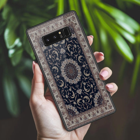Samsung Galaxy Note 8 Cover - ONation Persian Rugs Series 2 - HQ Ultra Shine Premium Infinity Glass Soft Silicon Borders Case