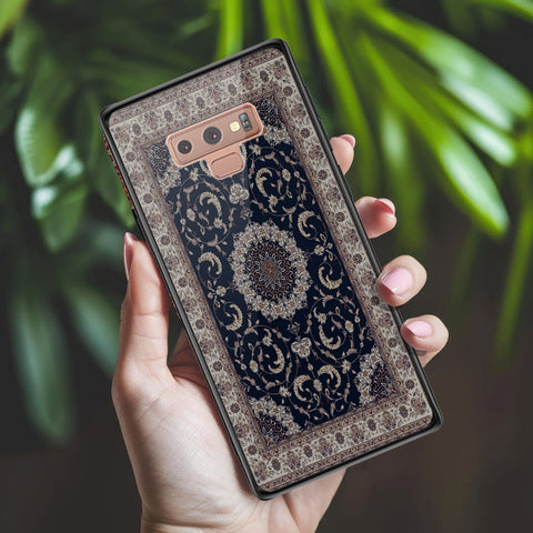 Samsung Galaxy Note 9 Cover - ONation Persian Rugs Series 2 - HQ Ultra Shine Premium Infinity Glass Soft Silicon Borders Case