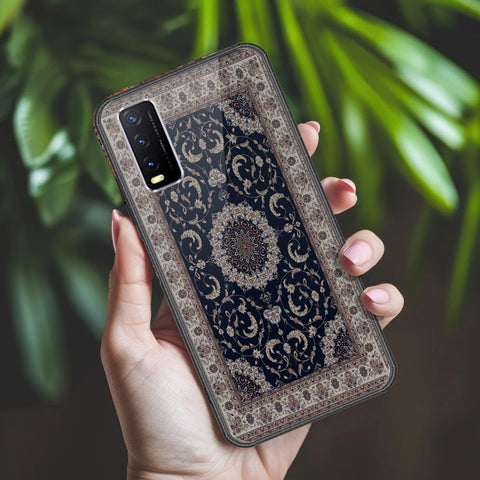 Vivo Y12s Cover - ONation Persian Rugs Series 2 - HQ Ultra Shine Premium Infinity Glass Soft Silicon Borders Case