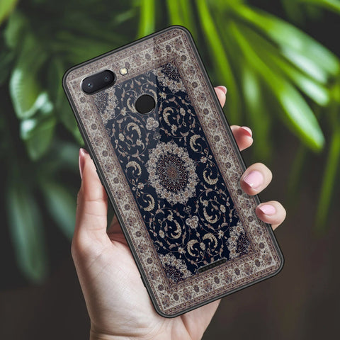 Xiaomi Redmi 6 Cover - ONation Persian Rugs Series 2 - HQ Ultra Shine Premium Infinity Glass Soft Silicon Borders Case