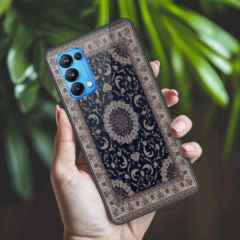 Oppo Reno 5 Pro 5G Cover - ONation Persian Rugs Series 2 - HQ Ultra Shine Premium Infinity Glass Soft Silicon Borders Case