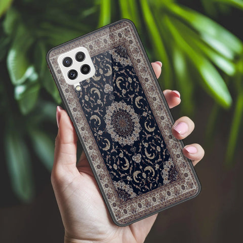 Samsung Galaxy M22 Cover - ONation Persian Rugs Series 2 - HQ Ultra Shine Premium Infinity Glass Soft Silicon Borders Case