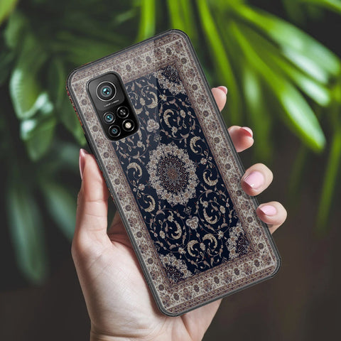 Xiaomi Mi 10T Cover - ONation Persian Rugs Series 2 - HQ Ultra Shine Premium Infinity Glass Soft Silicon Borders Case