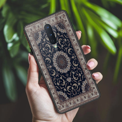 OnePlus 8 Cover - ONation Persian Rugs Series 2 - HQ Ultra Shine Premium Infinity Glass Soft Silicon Borders Case