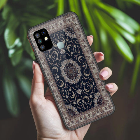 Infinix Hot 10 Cover - ONation Persian Rugs Series 2 - HQ Ultra Shine Premium Infinity Glass Soft Silicon Borders Case