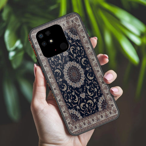 Xiaomi Redmi 10C Cover - ONation Persian Rugs Series 2 - HQ Ultra Shine Premium Infinity Glass Soft Silicon Borders Case