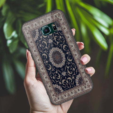 Samsung Galaxy S6 Edge Plus Cover - ONation Persian Rugs Series 2 - HQ Ultra Shine Premium Infinity Glass Soft Silicon Borders Case