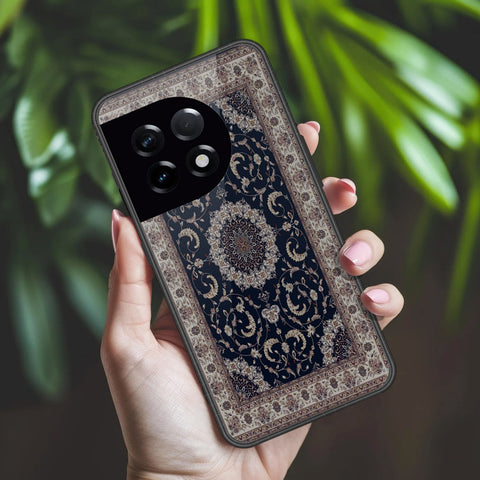 OnePlus Ace 2 Cover - ONation Persian Rugs Series 2 - HQ Ultra Shine Premium Infinity Glass Soft Silicon Borders Case