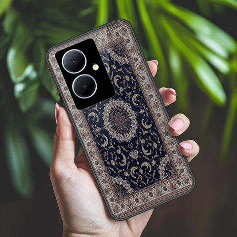 Vivo V29 Lite Cover - ONation Persian Rugs Series 2 - HQ Ultra Shine Premium Infinity Glass Soft Silicon Borders Case