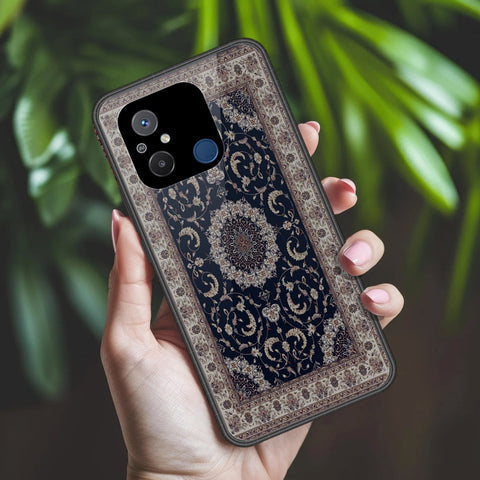 Xiaomi Redmi 12C Cover - ONation Persian Rugs Series 2 - HQ Ultra Shine Premium Infinity Glass Soft Silicon Borders Case