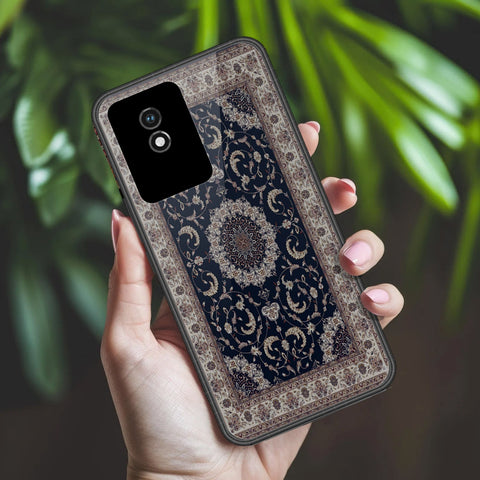 Vivo Y02 Cover - ONation Persian Rugs Series 2 - HQ Ultra Shine Premium Infinity Glass Soft Silicon Borders Case