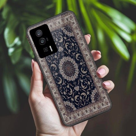 Xiaomi Redmi K60 Cover - ONation Persian Rugs Series 2 - HQ Ultra Shine Premium Infinity Glass Soft Silicon Borders Case