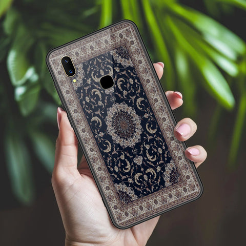 Vivo V11i Cover - ONation Persian Rugs Series 2 - HQ Ultra Shine Premium Infinity Glass Soft Silicon Borders Case
