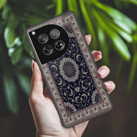 OnePlus 12 Cover - ONation Persian Rugs Series 2 - HQ Ultra Shine Premium Infinity Glass Soft Silicon Borders Case