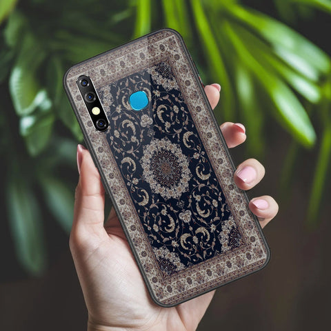 Infinix Hot 8 Cover - ONation Persian Rugs Series 2 - HQ Ultra Shine Premium Infinity Glass Soft Silicon Borders Case