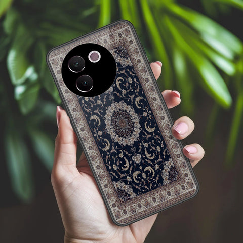 Vivo V30e Cover - ONation Persian Rugs Series 2 - HQ Ultra Shine Premium Infinity Glass Soft Silicon Borders Case