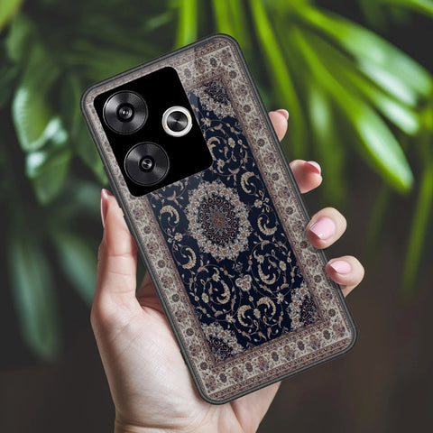 Xiaomi Poco F6 Cover - ONation Persian Rugs Series 2 - HQ Ultra Shine Premium Infinity Glass Soft Silicon Borders Case