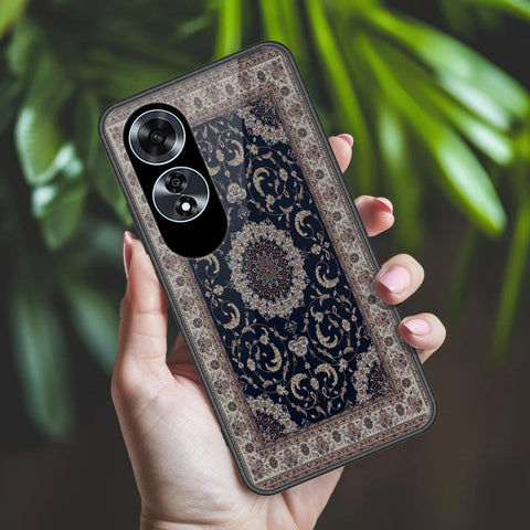 Oppo A60 Cover - ONation Persian Rugs Series 2 - HQ Ultra Shine Premium Infinity Glass Soft Silicon Borders Case