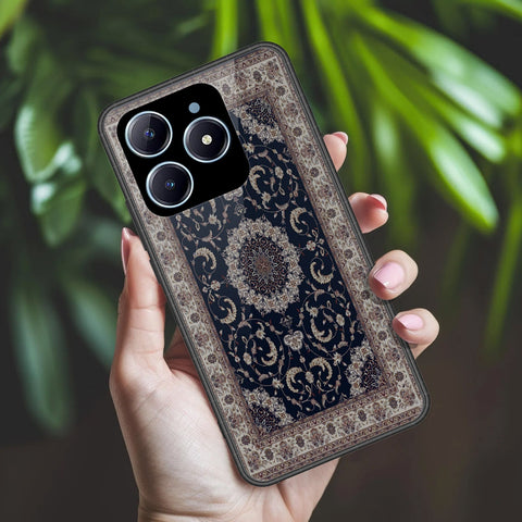 Realme C63 Cover - ONation Persian Rugs Series 2 - HQ Ultra Shine Premium Infinity Glass Soft Silicon Borders Case