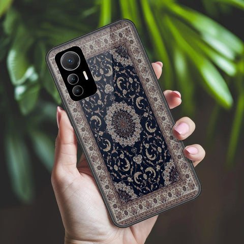 Xiaomi 12 Lite Cover - ONation Persian Rugs Series 2 - HQ Ultra Shine Premium Infinity Glass Soft Silicon Borders Case