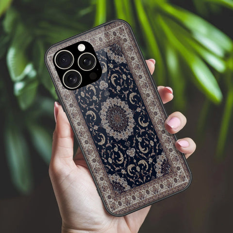 IPhone 15 Pro Cover - ONation Persian Rugs Series 2 - HQ Ultra Shine Premium Infinity Glass Soft Silicon Borders Case