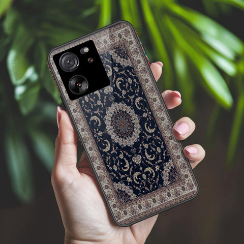 Xiaomi 13T Cover - ONation Persian Rugs Series 2 - HQ Ultra Shine Premium Infinity Glass Soft Silicon Borders Case