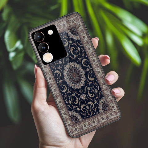 Vivo Y200 5G Cover - ONation Persian Rugs Series 2 - HQ Ultra Shine Premium Infinity Glass Soft Silicon Borders Case