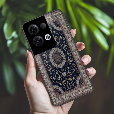 Oppo Reno 8 Pro  Cover - ONation Persian Rugs Series 2 - HQ Ultra Shine Premium Infinity Glass Soft Silicon Borders Case