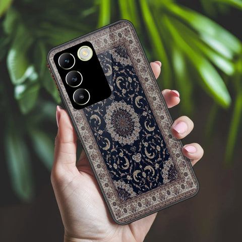 Vivo V30 Lite 4G Cover - ONation Persian Rugs Series 2 - HQ Ultra Shine Premium Infinity Glass Soft Silicon Borders Case