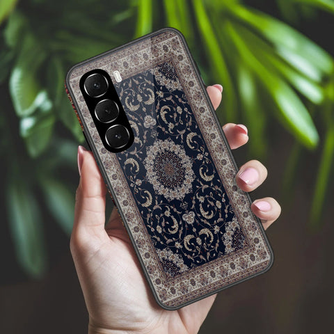 Infinix Hot 60i 4G Cover - ONation Persian Rugs Series 2 - HQ Ultra Shine Premium Infinity Glass Soft Silicon Borders Case