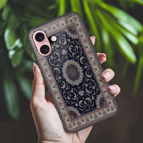 iPhone 16 - ONation Persian Rugs Series 2 - HQ Ultra Shine Premium Infinity Glass Soft Silicon Borders Case