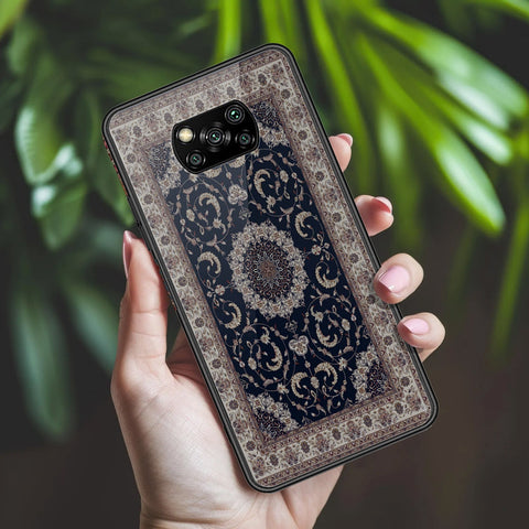 Xiaomi Poco X3 NFC Cover - ONation Persian Rugs Series 2 - HQ Ultra Shine Premium Infinity Glass Soft Silicon Borders Case