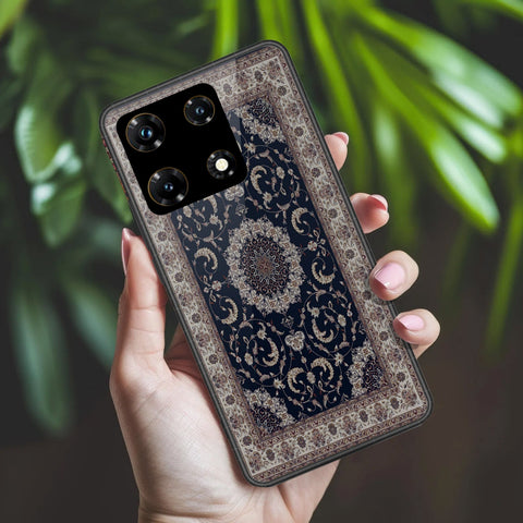 Infinix Note 30 VIP Cover - ONation Persian Rugs Series 2 - HQ Ultra Shine Premium Infinity Glass Soft Silicon Borders Case