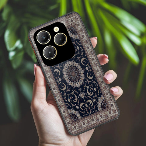 Infinix Hot 40 Pro Cover - ONation Persian Rugs Series 2 - HQ Ultra Shine Premium Infinity Glass Soft Silicon Borders Case