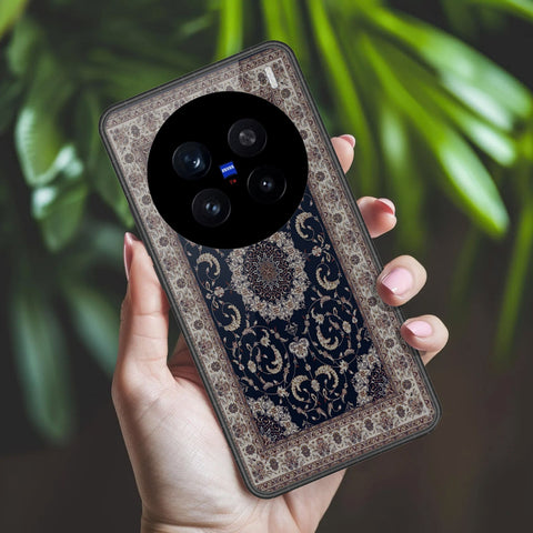 Vivo X200 Pro Cover - ONation Persian Rugs Series 2 - HQ Ultra Shine Premium Infinity Glass Soft Silicon Borders Case