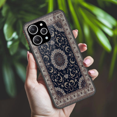 Xiaomi Redmi Note 12R Cover - ONation Persian Rugs Series 2 - HQ Ultra Shine Premium Infinity Glass Soft Silicon Borders Case