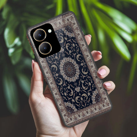 Vivo Y36 5G Cover - ONation Persian Rugs Series 2 - HQ Ultra Shine Premium Infinity Glass Soft Silicon Borders Case(Fast Delivery)(AH)