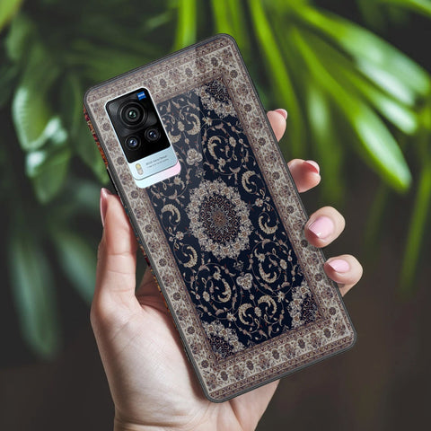 Vivo X60 Pro Cover - ONation Persian Rugs Series 2 - HQ Ultra Shine Premium Infinity Glass Soft Silicon Borders Case