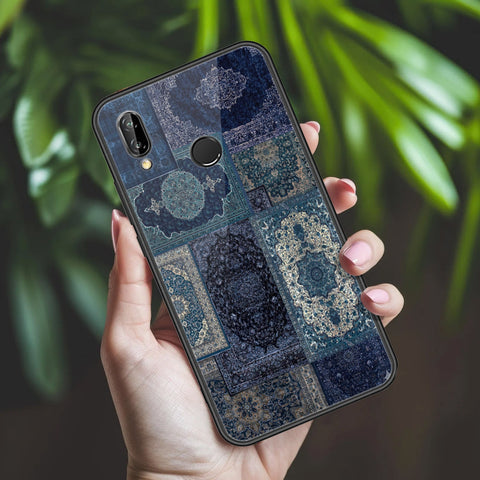 Huawei P20 Lite Cover - ONation Persian Rugs Series 2 - HQ Ultra Shine Premium Infinity Glass Soft Silicon Borders Case