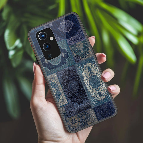 OnePlus 9 Cover - ONation Persian Rugs Series 2 - HQ Ultra Shine Premium Infinity Glass Soft Silicon Borders Case