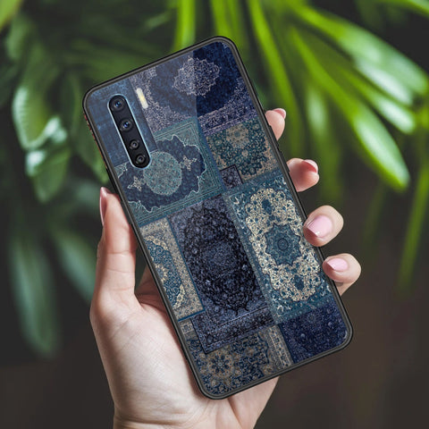 Oppo F15 Cover - ONation Persian Rugs Series 2 - HQ Ultra Shine Premium Infinity Glass Soft Silicon Borders Case