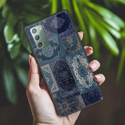 Samsung Galaxy Note 20 Cover - ONation Persian Rugs Series 2 - HQ Ultra Shine Premium Infinity Glass Soft Silicon Borders Case