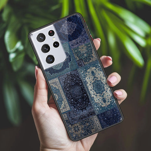 Samsung Galaxy S21 Ultra 5G Cover - ONation Persian Rugs Series 2 - HQ Ultra Shine Premium Infinity Glass Soft Silicon Borders Case