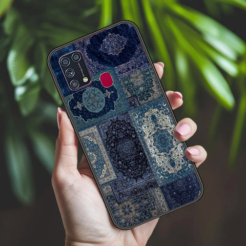 Samsung Galaxy M31 Cover - ONation Persian Rugs Series 2 - HQ Ultra Shine Premium Infinity Glass Soft Silicon Borders Case