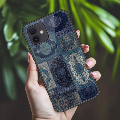 iPhone 12 - ONation Persian Rugs Series 2 - HQ Ultra Shine Premium Infinity Glass Soft Silicon Borders Case