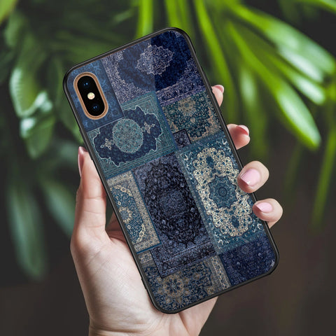 iPhone XS Max - ONation Persian Rugs Series 2 - HQ Ultra Shine Premium Infinity Glass Soft Silicon Borders Case