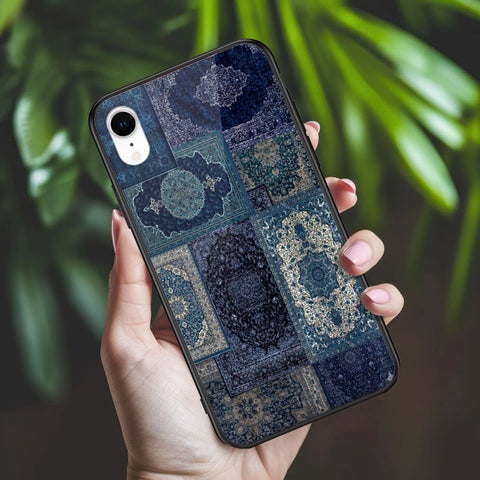 iPhone XR - ONation Persian Rugs Series 2 - HQ Ultra Shine Premium Infinity Glass Soft Silicon Borders Case
