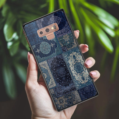 Samsung Galaxy Note 9 Cover - ONation Persian Rugs Series 2 - HQ Ultra Shine Premium Infinity Glass Soft Silicon Borders Case